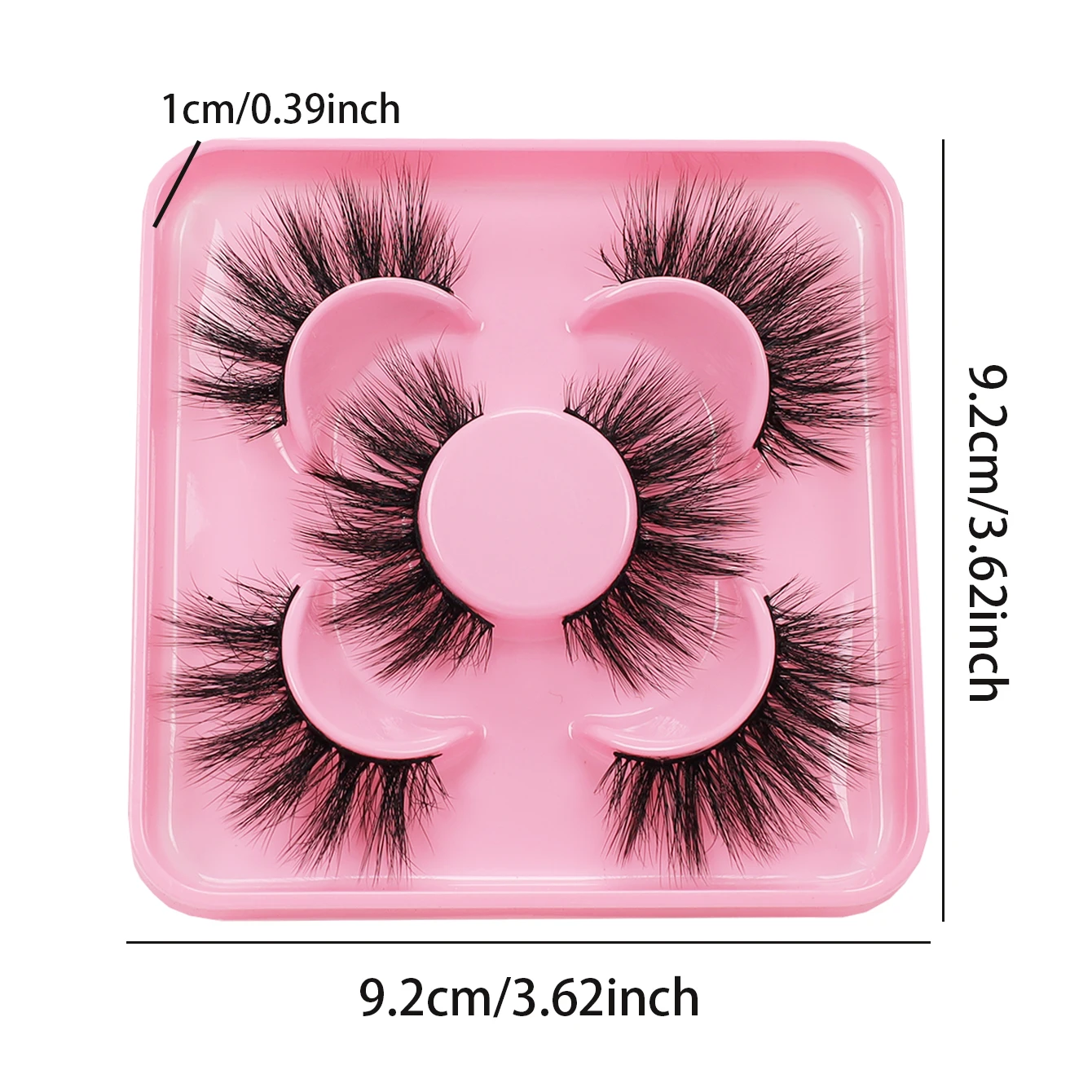 3 paia di soffici ciglia finte 8D con strisce completamente fini, ciglia scintillanti che evidenziano le più belle