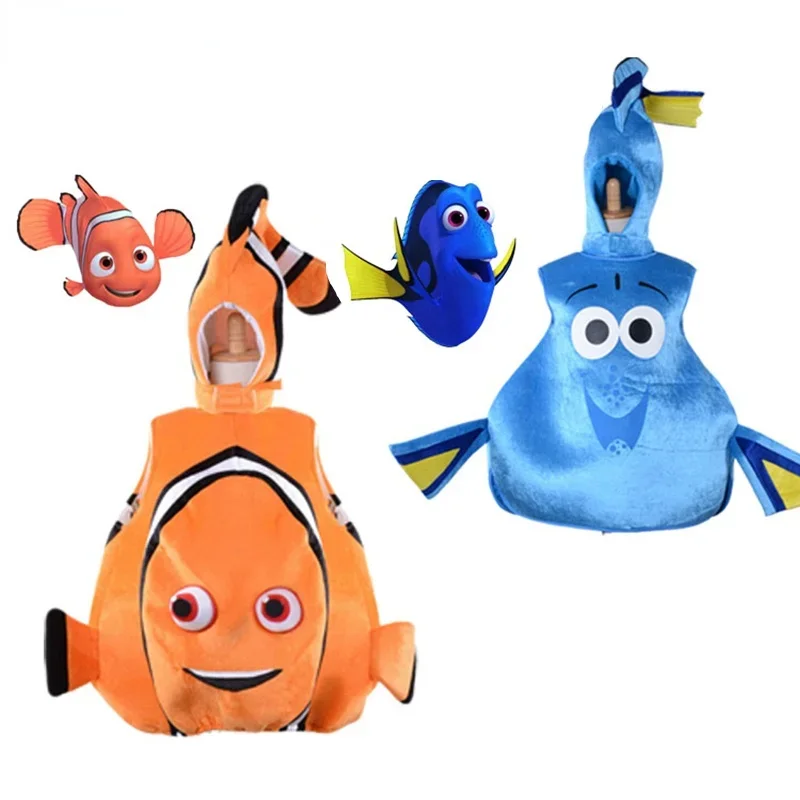 Finding Clownfish Cosplay Costume Nemo Dory Regal Blue Tang Dory Toddler Fish For Children Adult Halloween Party Costume