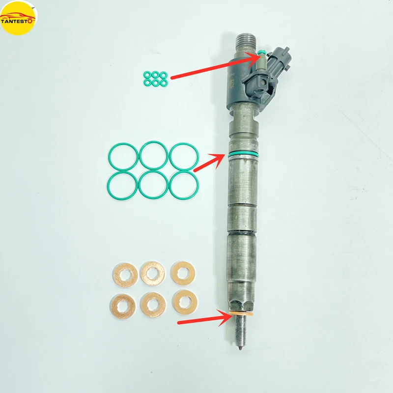 3 Stück Piezo-Einspritz düse Kupfer dichtung 059130119 059130519 wht000884 03 l130277 059130277 für Audi VW Sitz Skoda 1,6