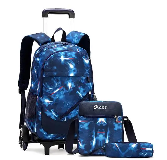 Ziranyu Schooltas Met Wielen Trolley Tassen Voor Jongens Kids Wheeled Backpack Tassen Kinderen School Rugzak Op Wielen Tieners