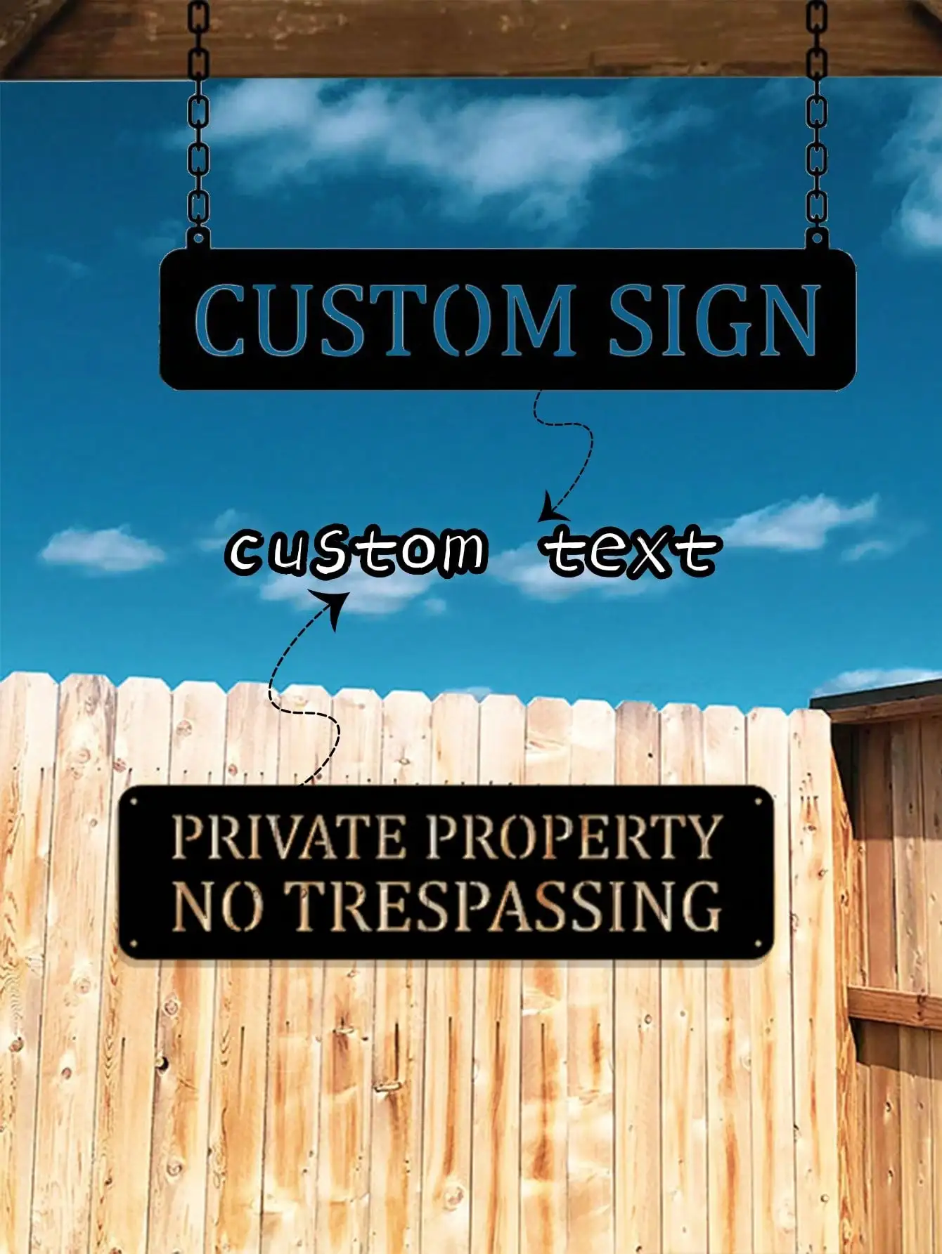 

Custom Metal Wall Art Sign Personalized Logo Home Decor Gift Outdoor Plaque