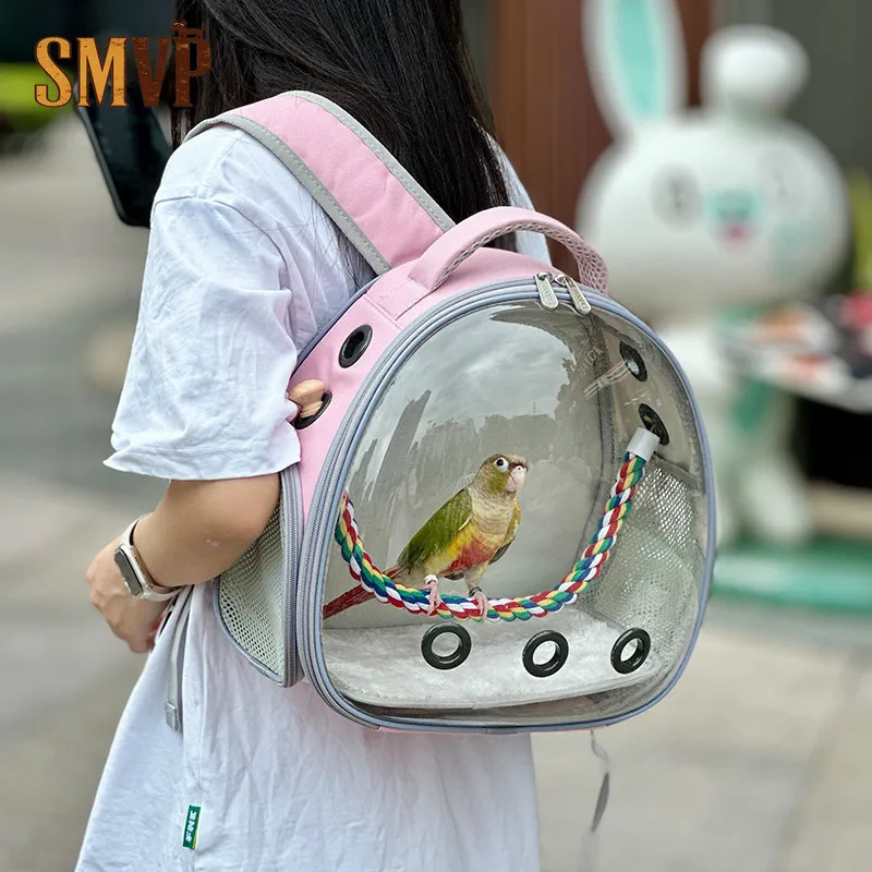 sac-a-dos-de-transport-transparent-pour-perroquet-space-capsule-avec-circulation-d'air-amelioree-sac-de-sortie-pour-oiseaux-avec-perchoir-kit-en-acier-inoxydable-transporteur-pour-animaux-de-compagnie