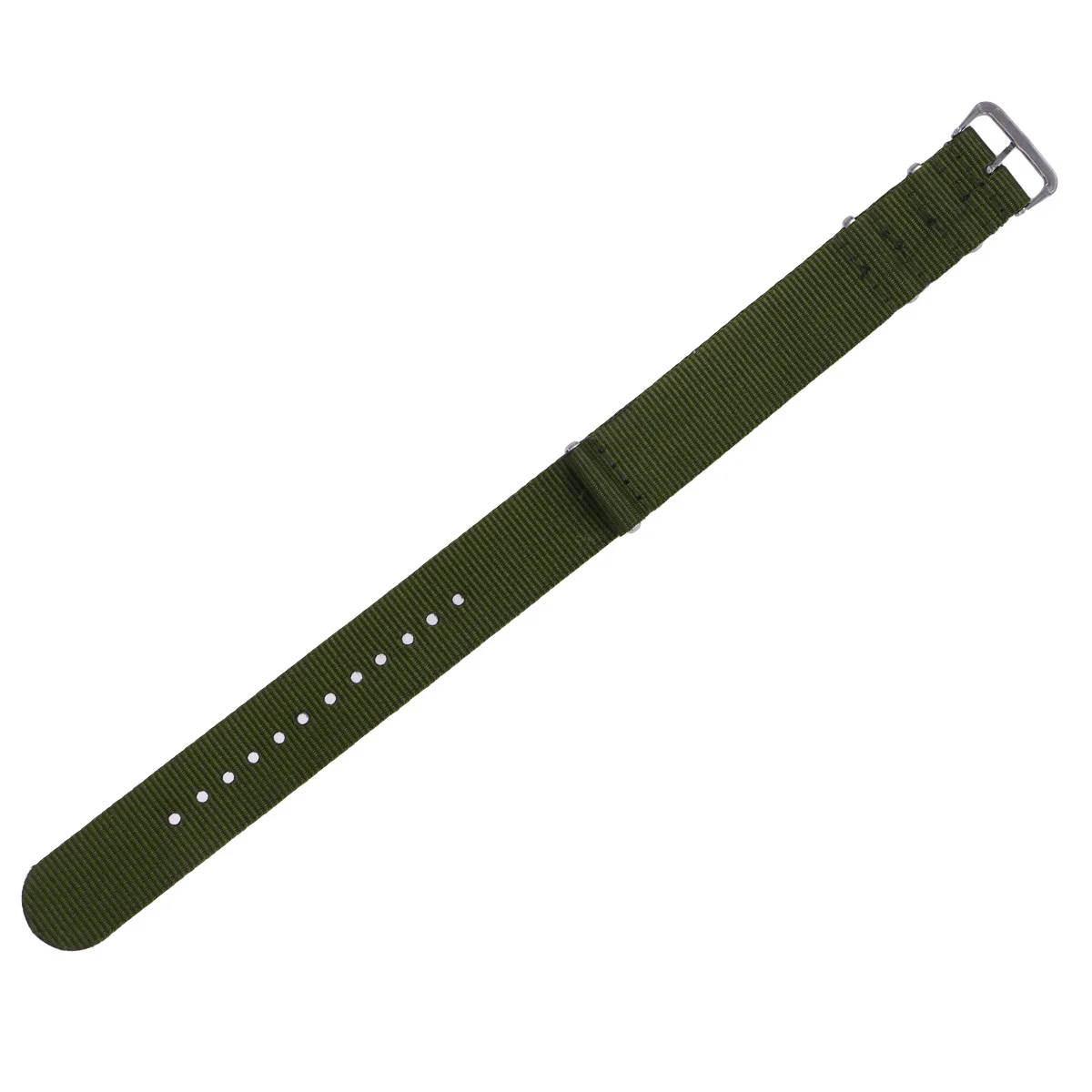 Nylon Watch Strap 20Mm Woven Replacement Band Heavy Duty Breathable No Scratch Soft Wear All Day Army Green