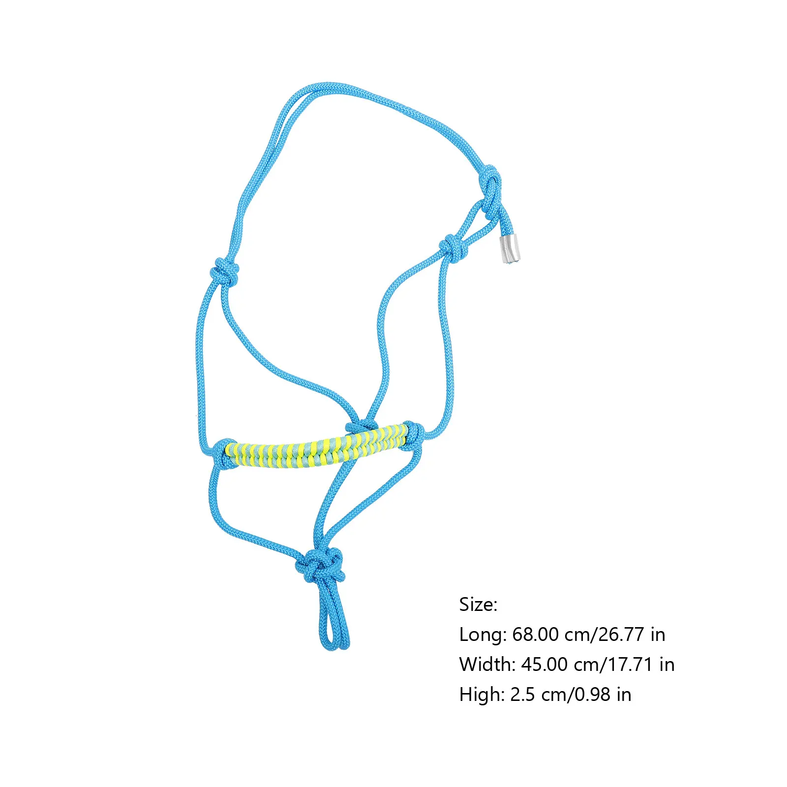 

1pcs Professional Supply Braided Rope Halter Wear-Resistant Comfortable Durable Head Collar Outdoor Riding Halter Horse Training