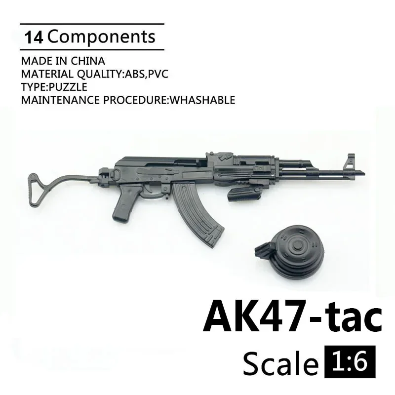

1/6 AK47-tac штурмовая винтовка солдат 4D сборная модель пистолета AK47 AKM игрушка для 12-дюймовой экшн-фигурки