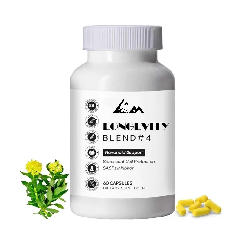 Quercetin, Rhodiola Rosea, Lutein, and Rutin Mixture, Anti-aging Supplement for Cell Defense and Energy Support, Antioxidant