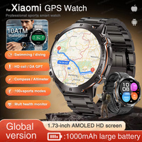 2025New TANK T3 Ultra 2 GPS Smart Watch Men Compass Altimeter 1000mAh Battery 10ATM Waterproof Sport Fitness AMOLED Call Watches