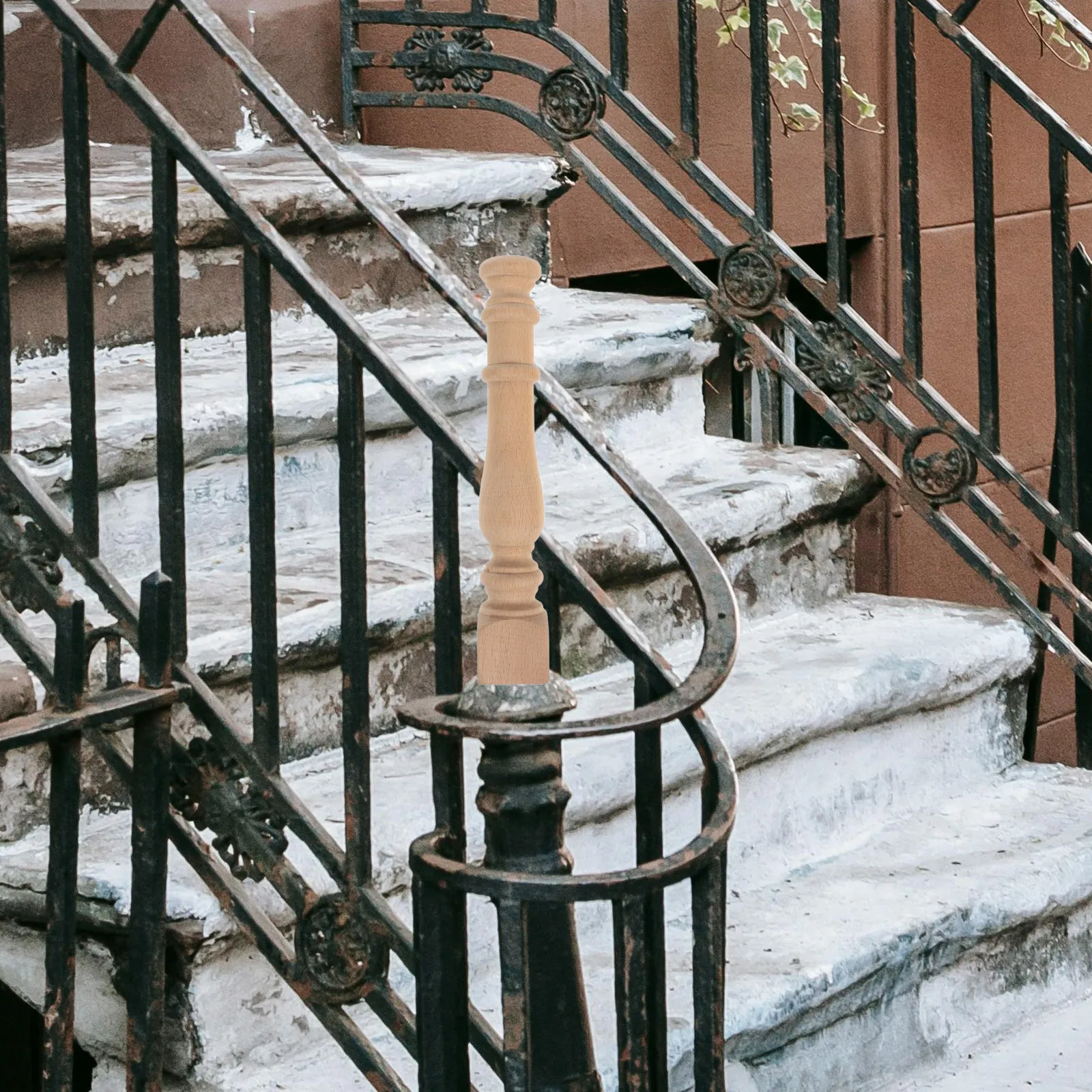 

Cabinet Solid Wood Columns Unpainted Spindles Decorative Baluster Craft Furniture Storage Gallery Roman Style