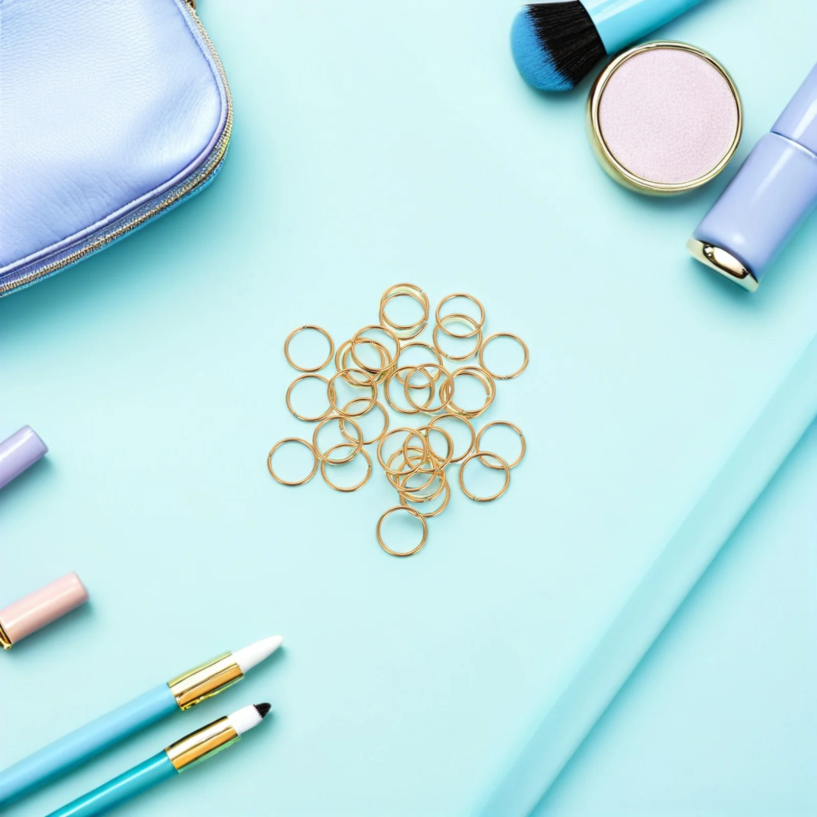 

30Pcs Stainless Steel Nose Hoops Minimalist Seamless Body Piercing Jewelry for Women Men Comfortable Everyday Wear