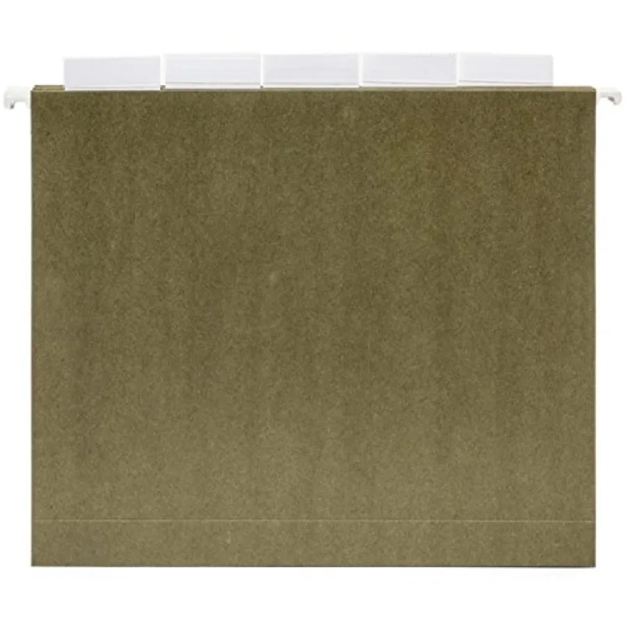 Blue Summit Supplies 25 Pack Extra Capacity Hanging File Folders Letter Size Reinforced Green Hanging File Folders with Heavy D