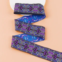 6 Meters 5CM 2 INCH Width New Color Matching Purple Rattan Embroidery Ribbon