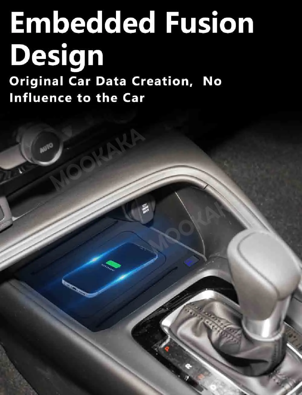 For Honda XR-V Vezel 2022-2023 Quick QI Car Wireless Charger Fast Charging Intelligent Infrared Phone Dashboard
