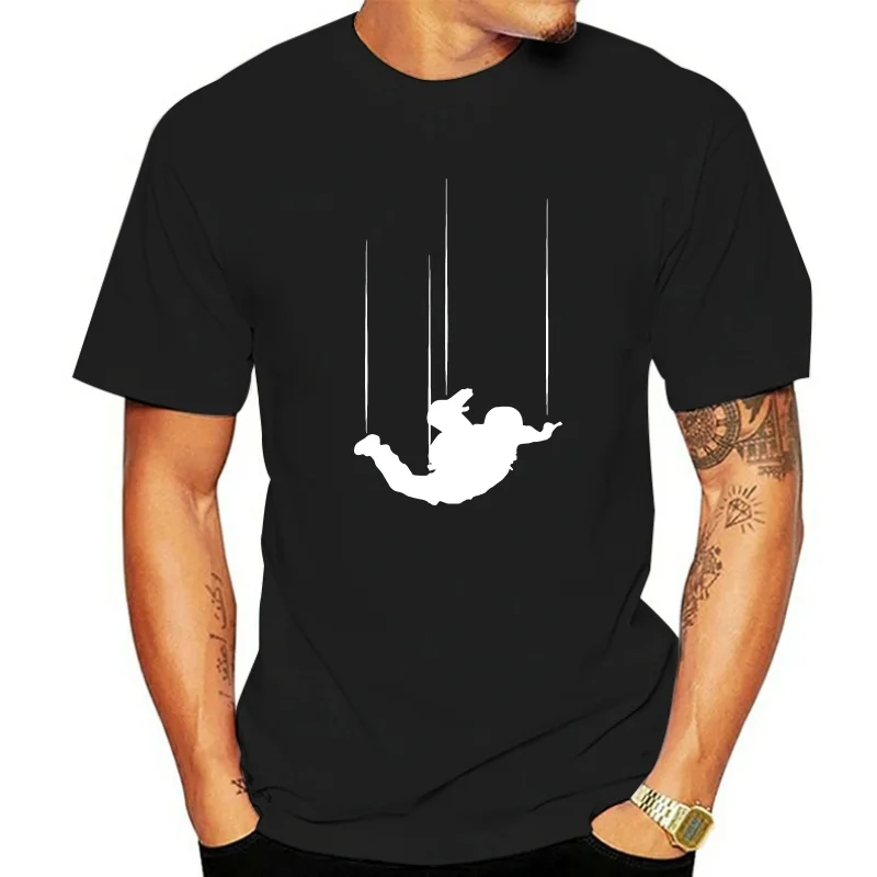 New Summer Fashion Men Tee Shirt Skydiving and Freefallin T-Shirt Casual Cotton T-shirt