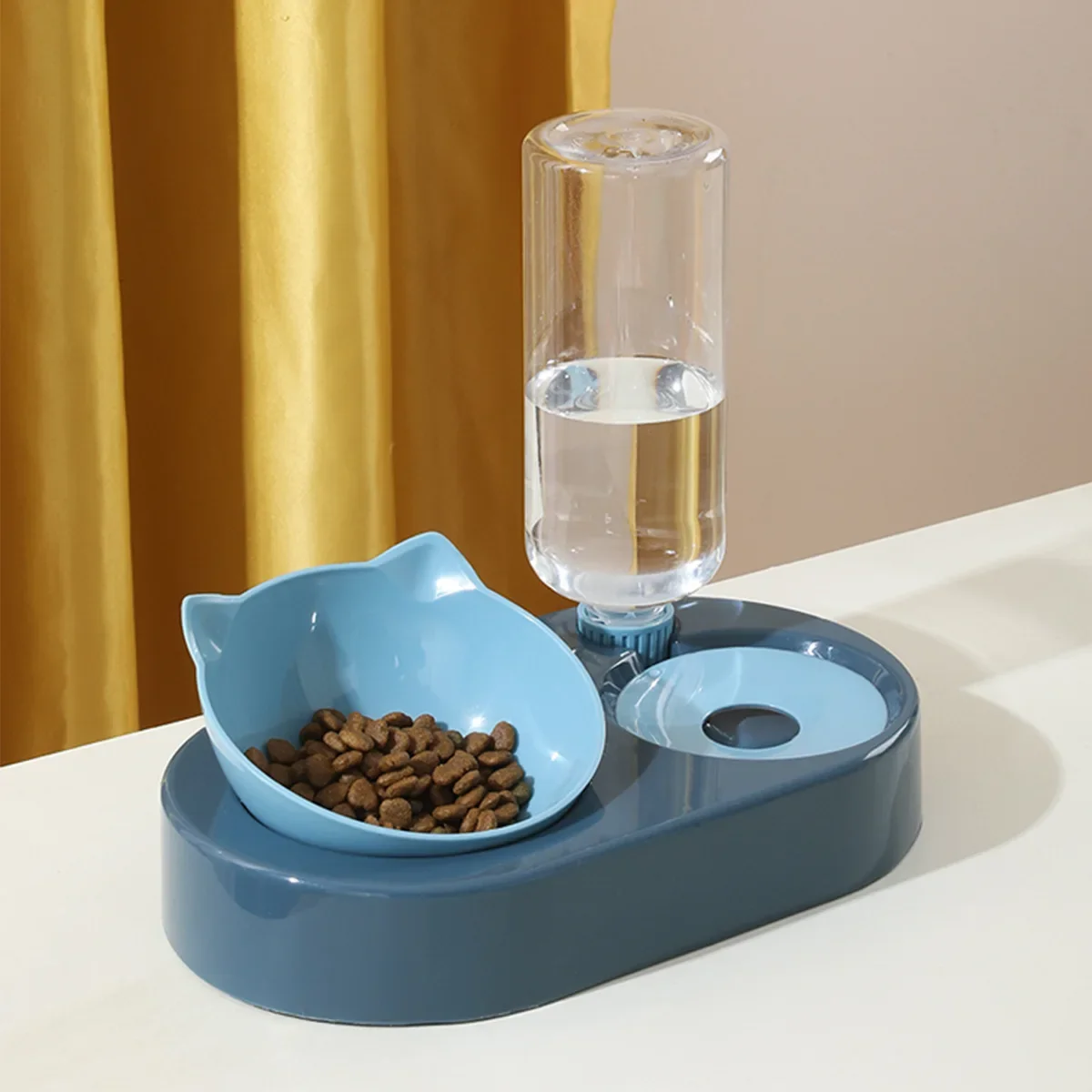 Dual Purpose Pet Bowl Automatic Cat Water Feeder 2 In 1 Special Bowl for Cats and Dogs To Eat and Drink Dog Food Bowl Pets