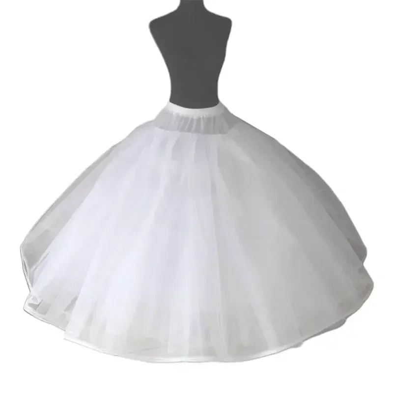 Women 8 Layers Petticoat Tulle Ball Gown Bridal Wedding Dress Petticoat with No Rings Evening Prom Crinoline Half Slip Puffy