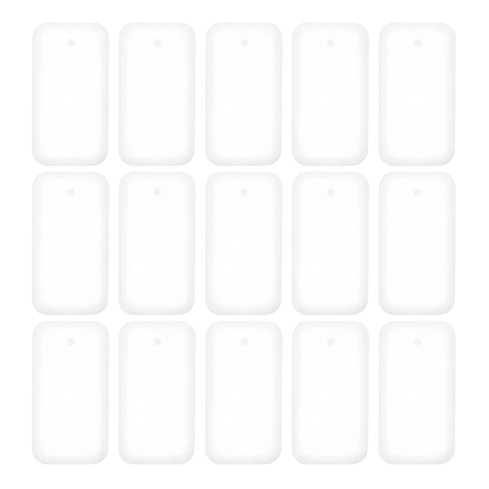

20 Pcs Jewelry Making Supplies Keychain Mold Epoxy Pendant Molds Casting Silicone DIY Crafts White Necklaces
