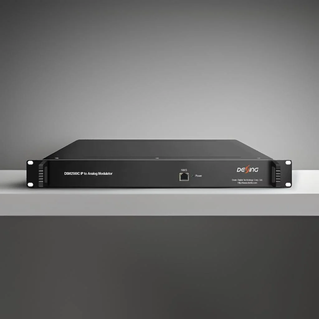 32 64 قناة تلفزيون IP إلى المغير التناظري PAL-DK BG NTSC IP إلى RF TV المعدات الأمامية تردد تعديل IP التناظرية القابل للتعديل