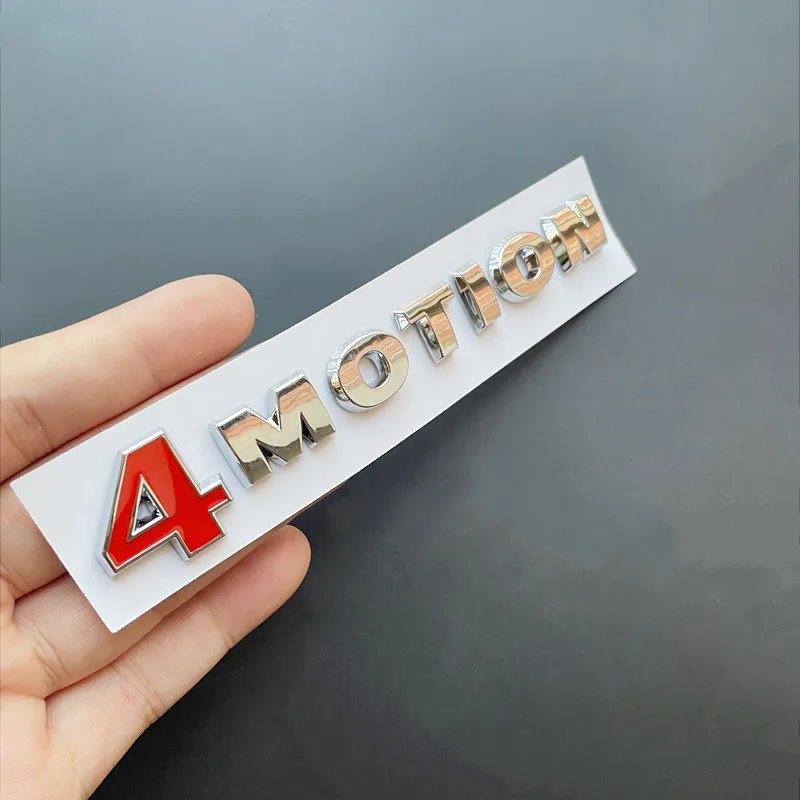 3D ABS Letters For Car Volkswagen Passat B6 Polo Tiguan Touareg Golf MK4 VW 4 MOTION Sticker 4MOTION Emblem Badge Accessories