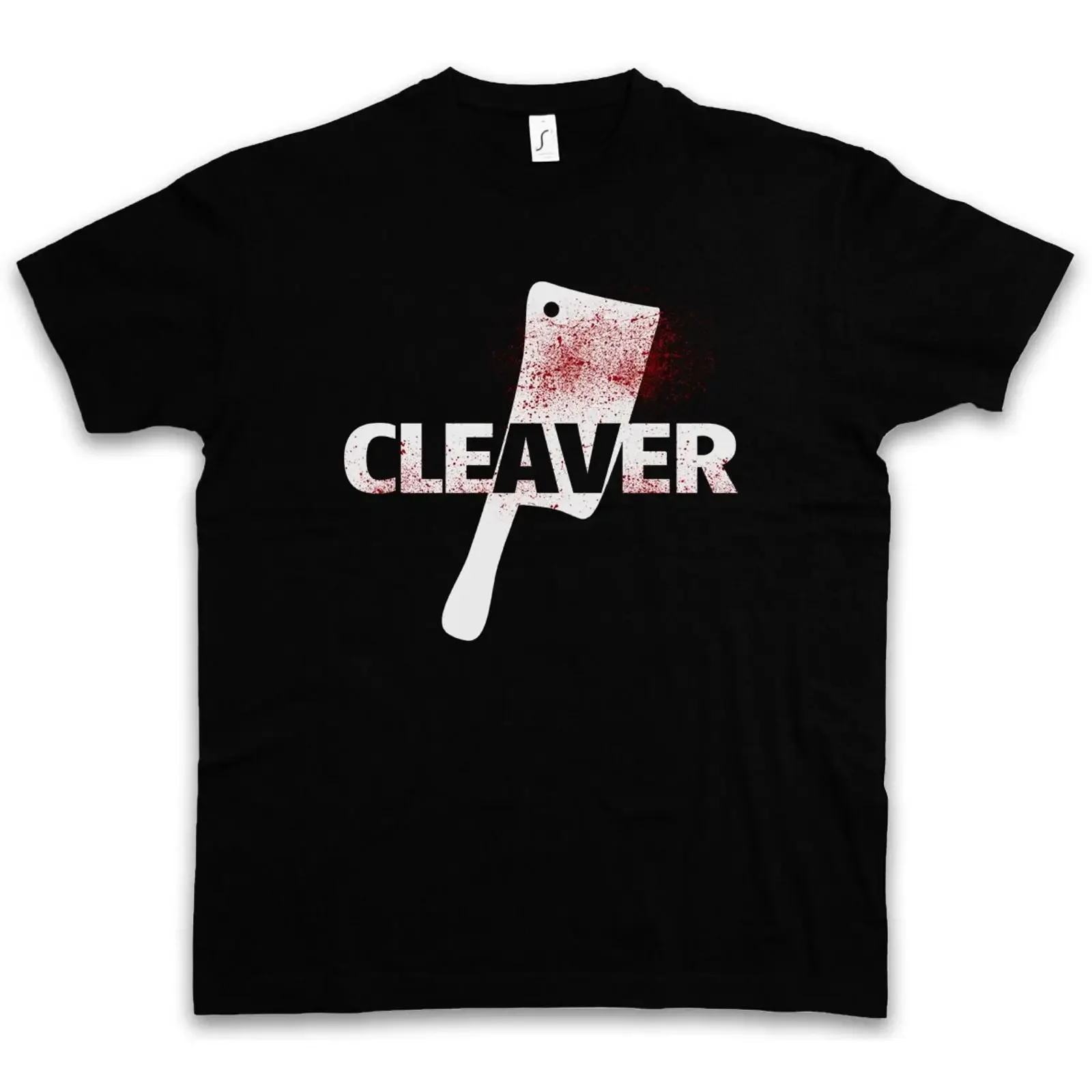 CLEAVER T SHIRT Sopranos The Horror Slasher Butcher knife chopper hatchet axe vintage Washed streetwear Casual
