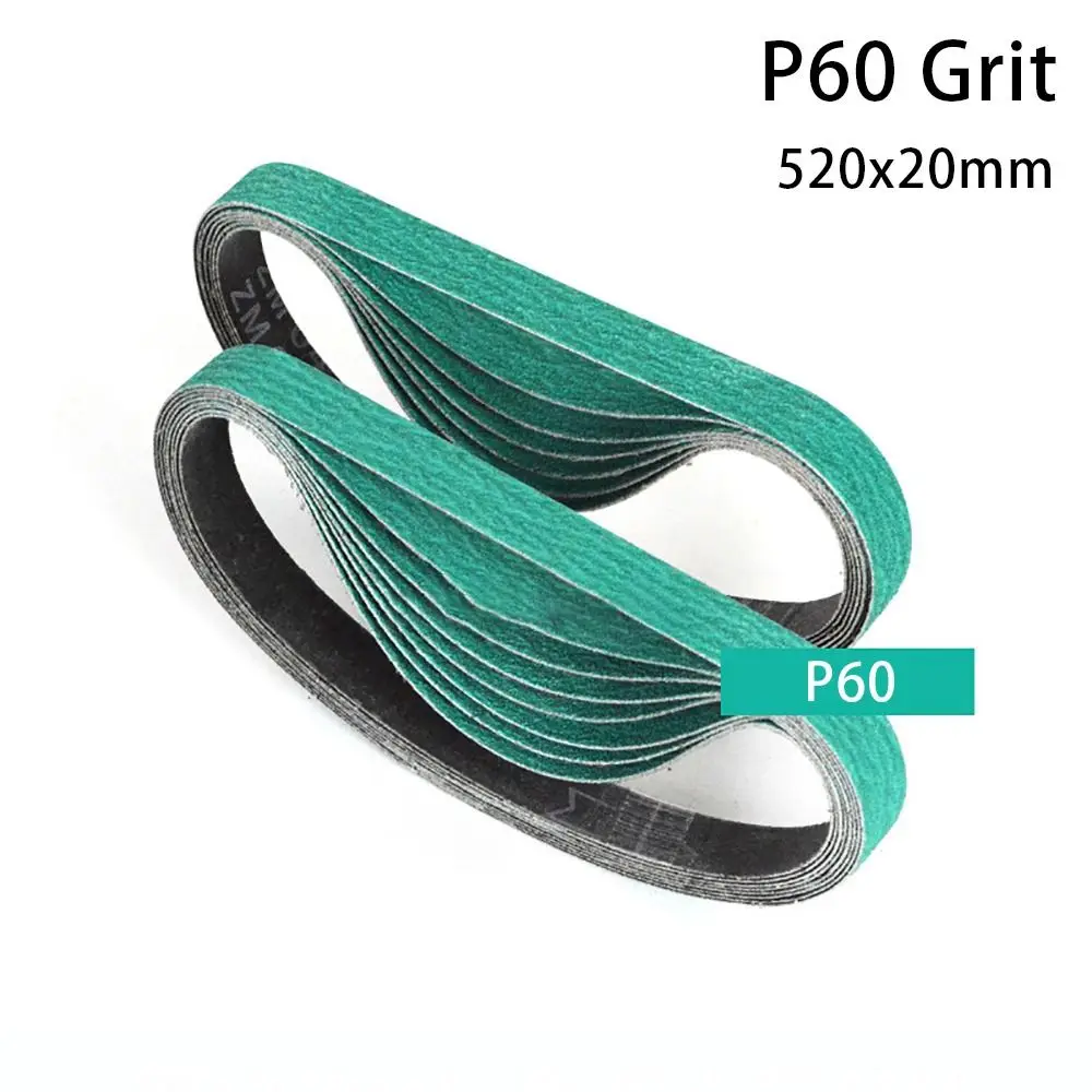 

1Pcs 40-120 Grit Sanding Belt 10x330mm 20x520mm Green Sander Abrasive Belt Zirconia Deburring Polishing Tool