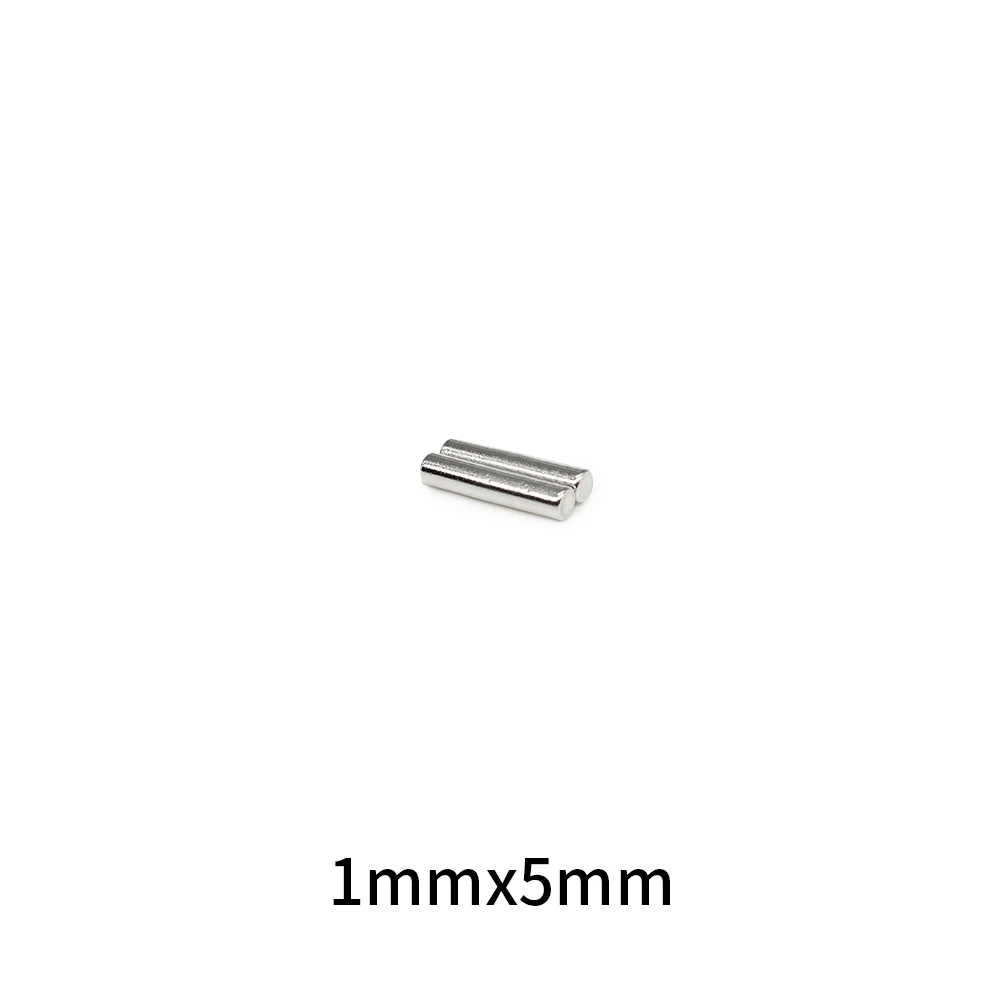 Imán de neodimio superpotente para electrónica de campo de sonido, bloque N35 NdFeB, 50-2000 piezas, 1x5mm x 5mm