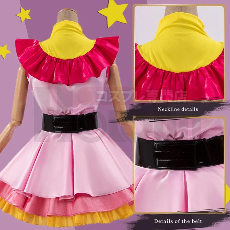 

Candy 2025 OSHI NO KO Anime Ai Hoshino Cosplay Costume Wig Lolita Dress Skirt Bunny Hairpin Rose Net Synthetic Fiber Gift