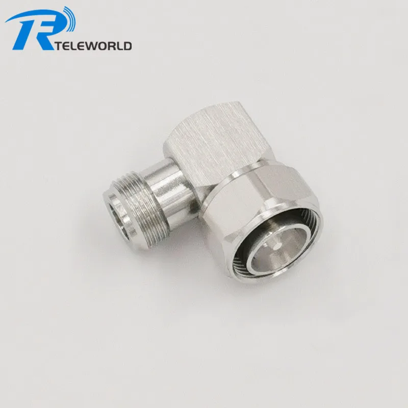 5pcs/lot  4.3-10 male to N female Right  Angle  RF Adapter