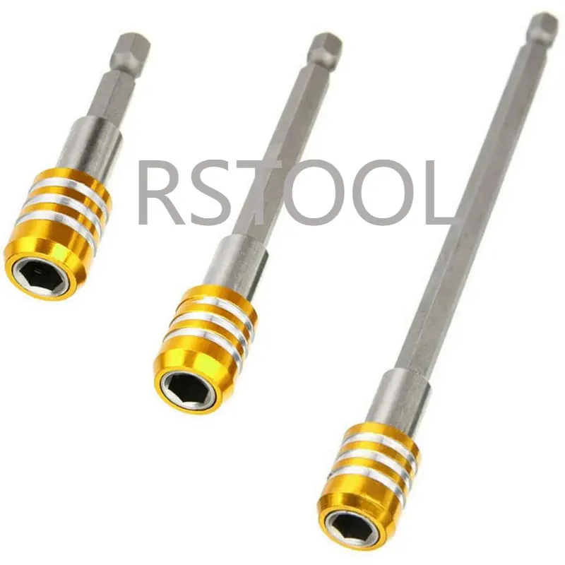 3Pcs 60mm 100mm 150mm 1/4 Inch Hex Shank Quick Release Screwdriver Bit Holder Extension Bar