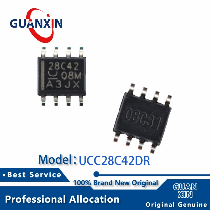 

100% New UCC28C42DR UCC28C42D SOIC-8 Marking 28C42 UCC28C42