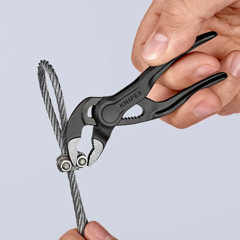 Imagem -04 - Knipex Mini Alicate da Bomba de Água Cobra xs Precisão com Uma só Pessoa Alicate de Tubo 11 Posições de Ajuste Rápido 87 00 100
