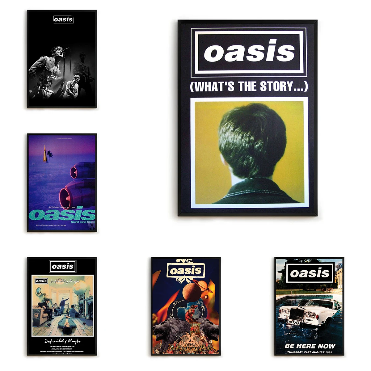 

O-Oasis band Poster HD art wall waterproof home living room bedroom coffee house bar aesthetic room wall decoration