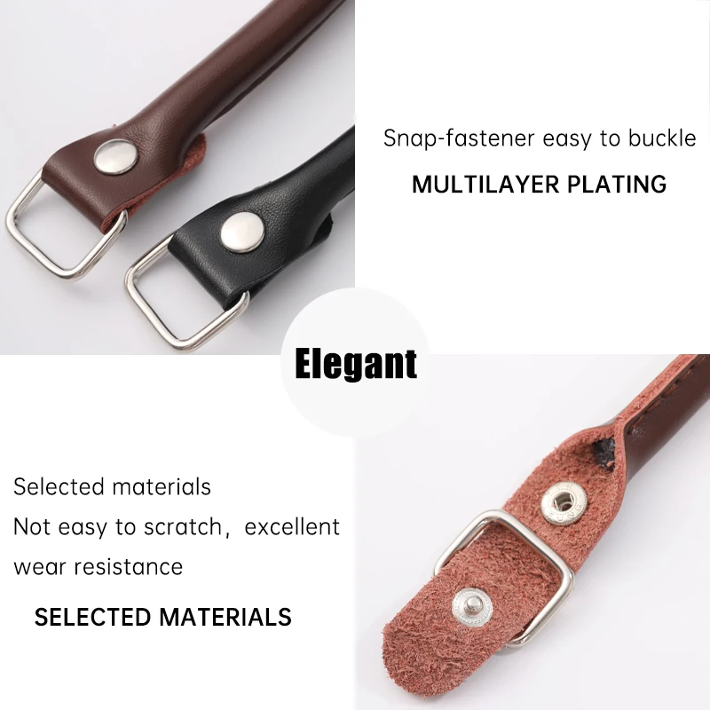 Coffee Black Genuine Leather Bag Strap Belts For Handbags Bags 38CM Detachable Bag Strap Replacement Bag Accessories Wholesale