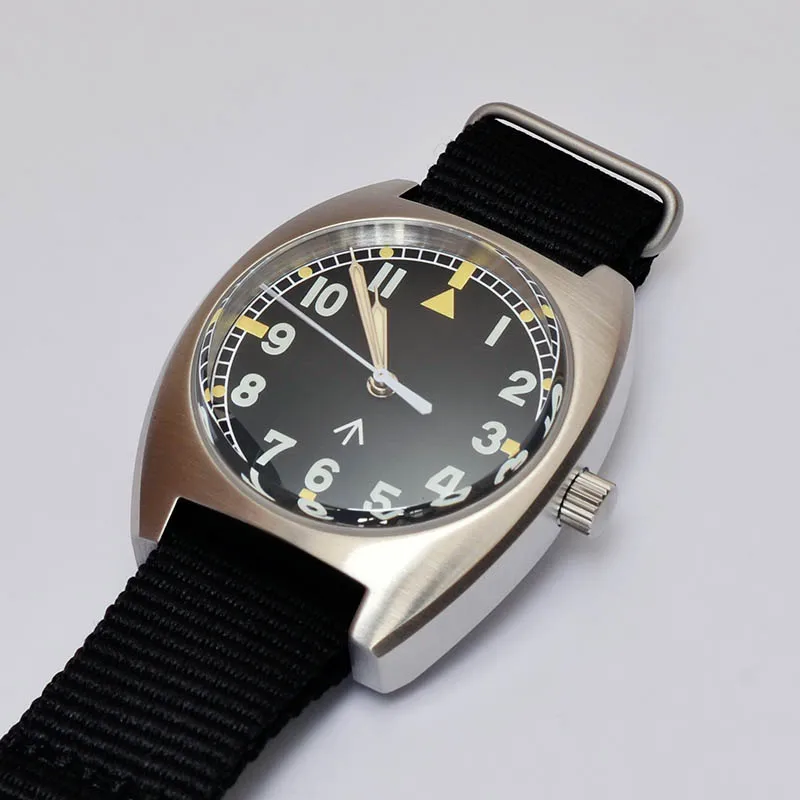 

Baltany W10 Military Watch 36mm Calendar Super Luminous Leather Sapphire Stainless Steel NH35 Automatic Mechanical Wristwatches