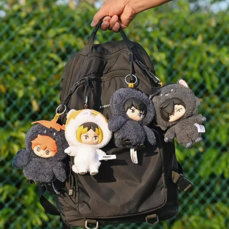 Vente chaude véritable jeunesse poubelle décharge bataille série vinyle peluche Hinata Shoyo peluche sac à dos pendentif pour offrir comme cadeau à un ami