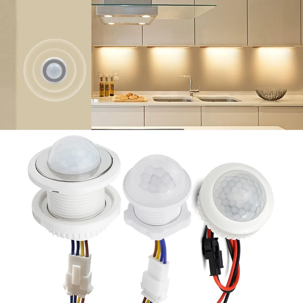 Kitchen Hallway PIR Sensor Detector Smart Switch Adjustable Time Delay 110V 220V PIR Infrared Motion Sensor Switch Light Switch