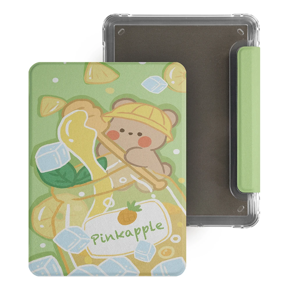 Twosheep Hülle für Kindle 11. Generation, Colosoft Paperwhite 12. 11. 10. 7. Generation, magnetisch abnehmbar, transparente Rückseite, automatische Aufwach- und Schlaffunktion, niedlicher Stil
