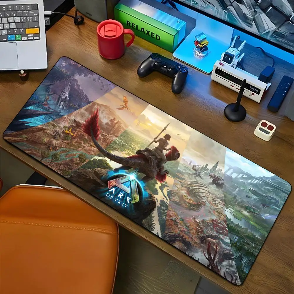ARK alas Mouse besar, alas Mouse besar untuk game komputer, alas Keyboard, alas meja