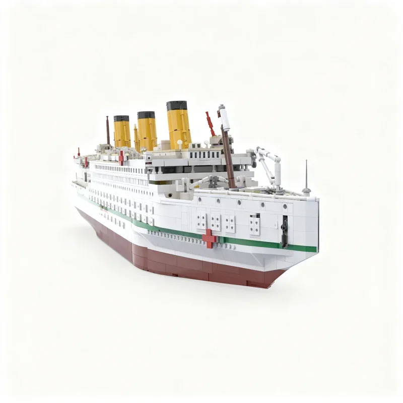 9970PCS MOC WW2 Military 1 500 Scale Hmhs Britannic Model Building Blocks Creative Assembly Display Home Decor Construction Gift