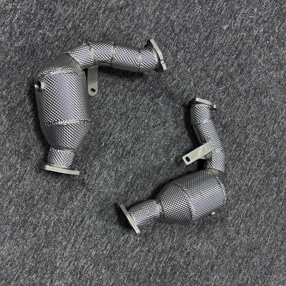 304ss Exhaust Downpipe for S4 S5 S6 S7 4.0T B8 Exhaust Pipe with Catalyst
