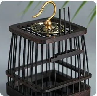 Grasshopper Live Insect Cage Handmade Red Sandalwood Package Grasshopper Cicada Cricket Insect Feeding Box