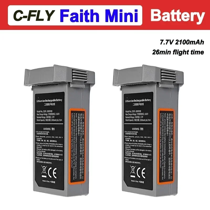 CFLY Original Faith Mini Drone Battery 7.7V 2100mAh Battery 26min Flight Time For Faith2 Mini Accessories Parts