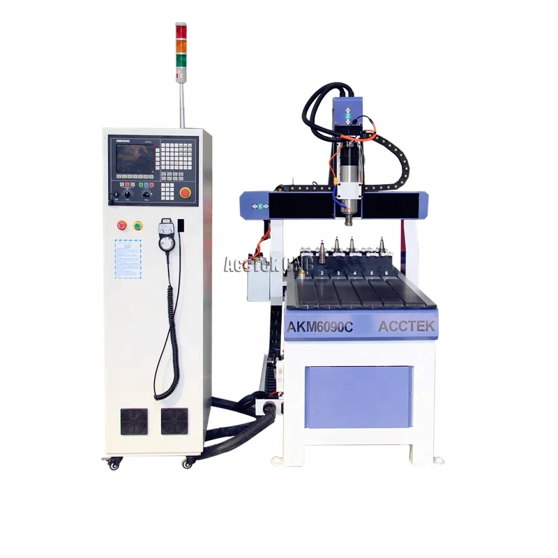 Mini Atc Cnc Router Machine Hout Tafel 3030 4040 3D 4 As 6040 6090 Деревообработка Voor Hout Pcb Mdf Acryl snijden 2.2kw