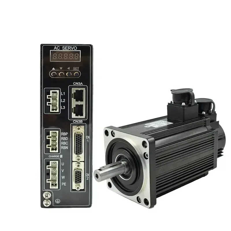 2026 جديد SZGH محرك سيرفو دعم MODBUS EtherCAT CANopen 2kw 7.7NM 23bit التشفير تماما محرك سيرفو يعمل بالتيار المتردد لسائق محرك التيار المتردد