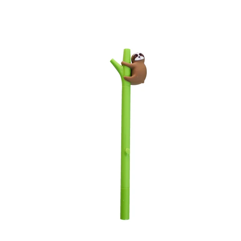 50pcs/lot Creative Sloth Gel Pen Cute 0.5mm Black Ink Signature Pens Promotional Gift Office School Supplies