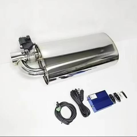 Universal Valved Mufller (h-pickup type), EVC Valve or Vacuum Valve performance exhaust tuning STS304