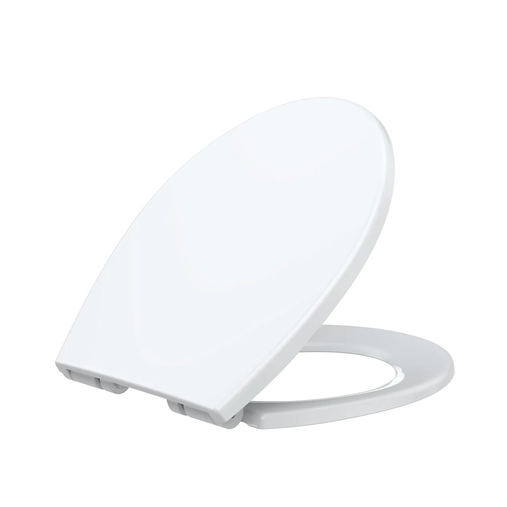 Toilet Seat,Elongated Toilet Seat with Soft Close, Quick-Release And Quick-Attach,Plastic Toilet Seat and Non-Slip Bumpers