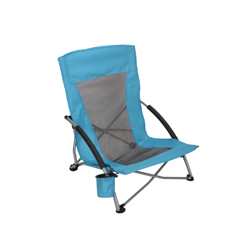 Outdoor leisure beach c hair sketching ch air folding chai r portable backrest short beach cha ir folding short chair