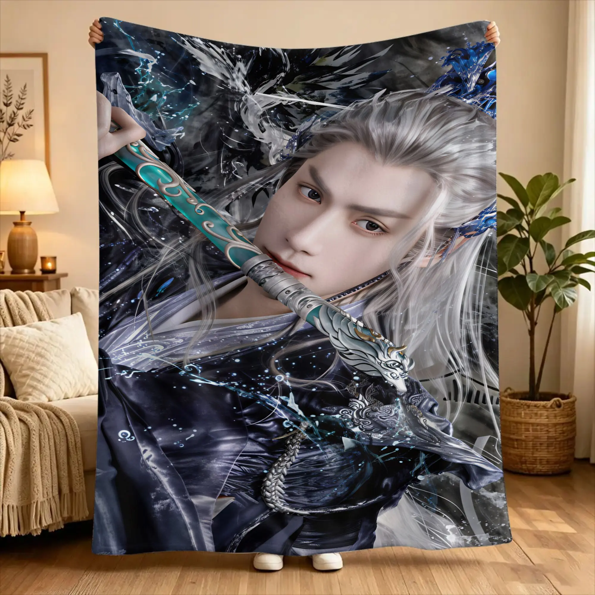 Leo Luo Yunxi Bai Lu  Blankets Quality Super Soft  Throw Blanket Winter Travel Home Decor Novelty Bedspread