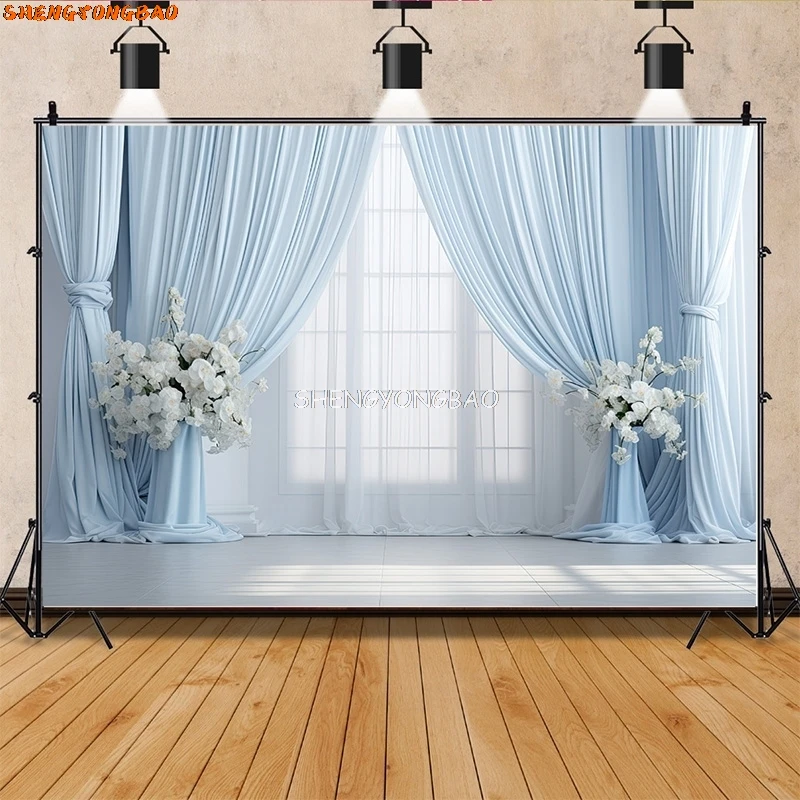 Nette Mariage Scène Photographie Décors Fleur Arc Fond Bannière NikRideau Décoré Photo Studio Accessoires SG-02