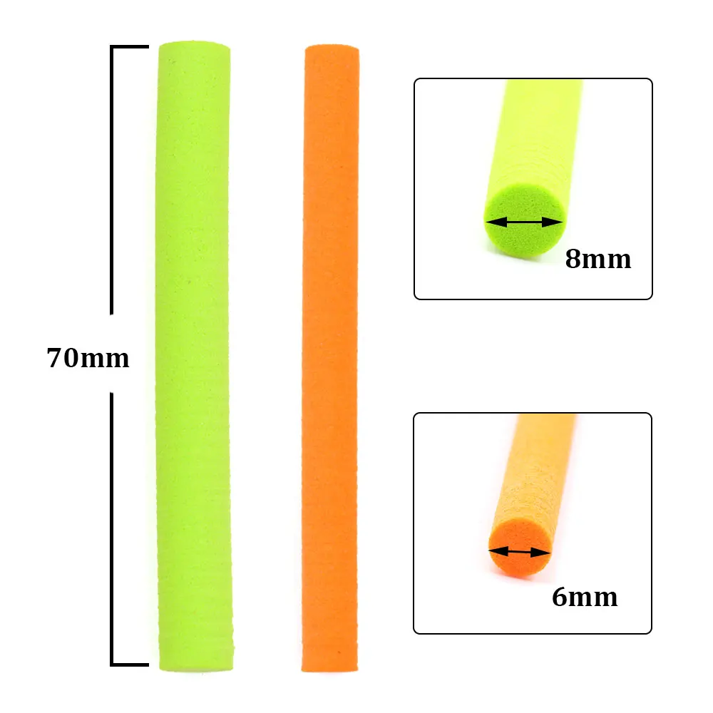 6mm / 8mm Carp Fishing Bait Floating Boilie Pop Up Hair Rig Fishing Accessories Buoyancy Foam Stick Bars For Carp Fish Tackle